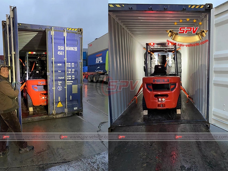 SPV-vehicle 1 Unit of Forklift Loading Into Container at Shanghai Port to Djibouti